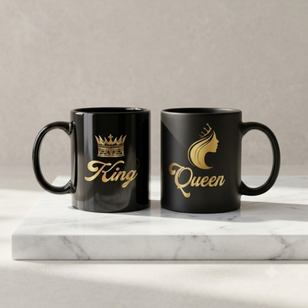 King Queen Printed Coffee Mug