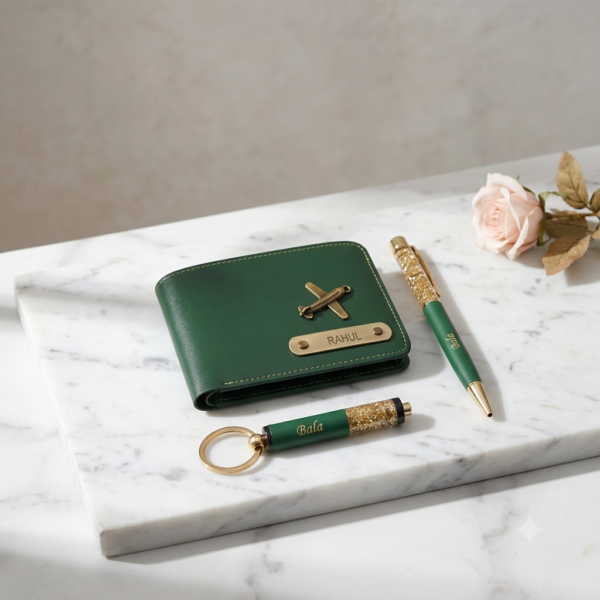 Wallet Pen Keychain Gift Set